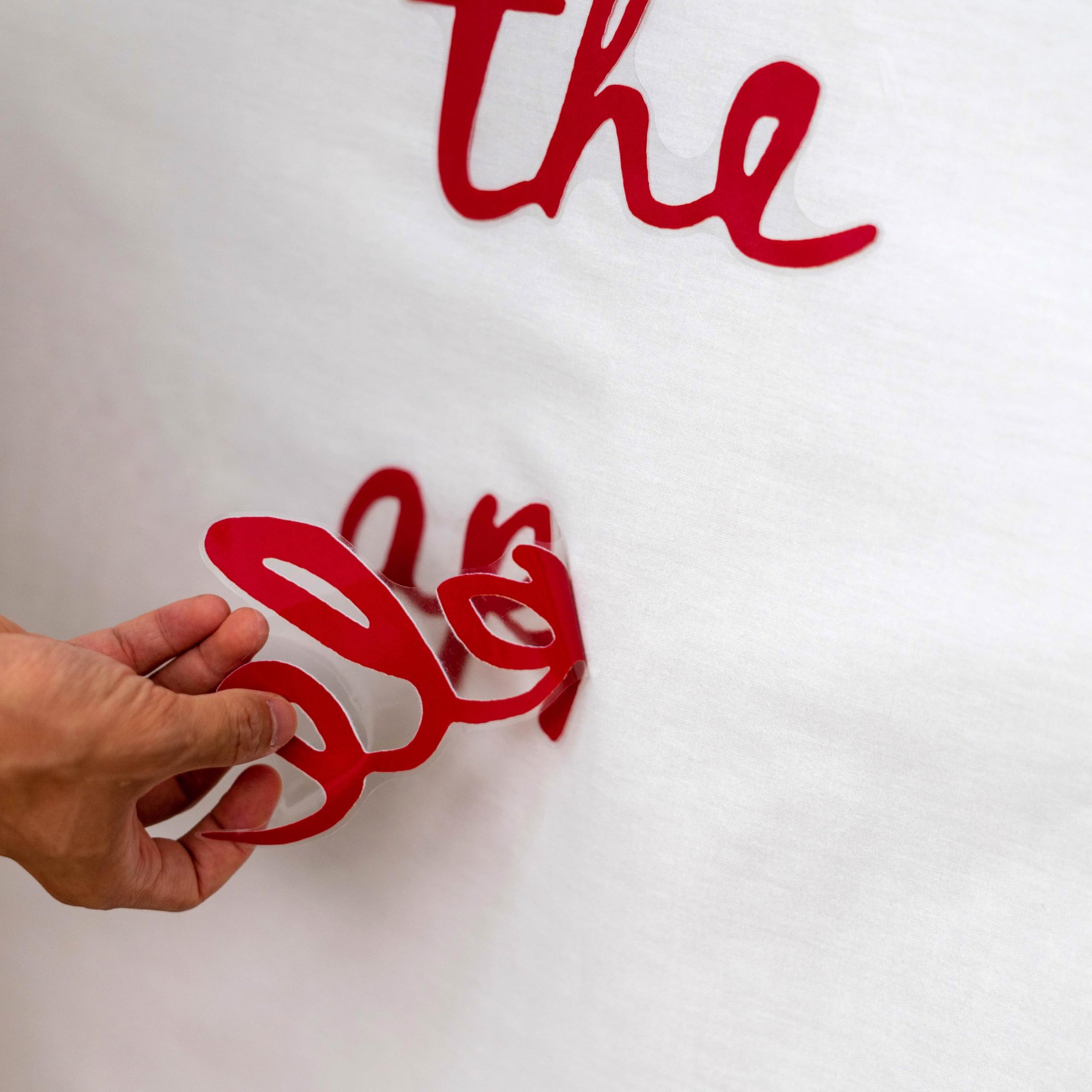 Cantly Apple of Our Eye decal removes cleanly after events.