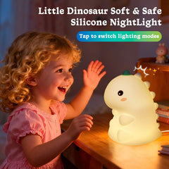 Canvage Dinosaur Night Light with touch control for easy brightness adjustment