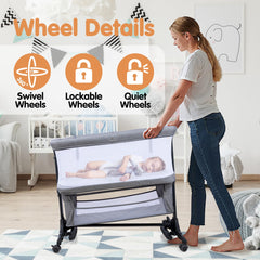 CAPAKIDDO 6-level height adjustment aligns with most beds for comfortable positioning.