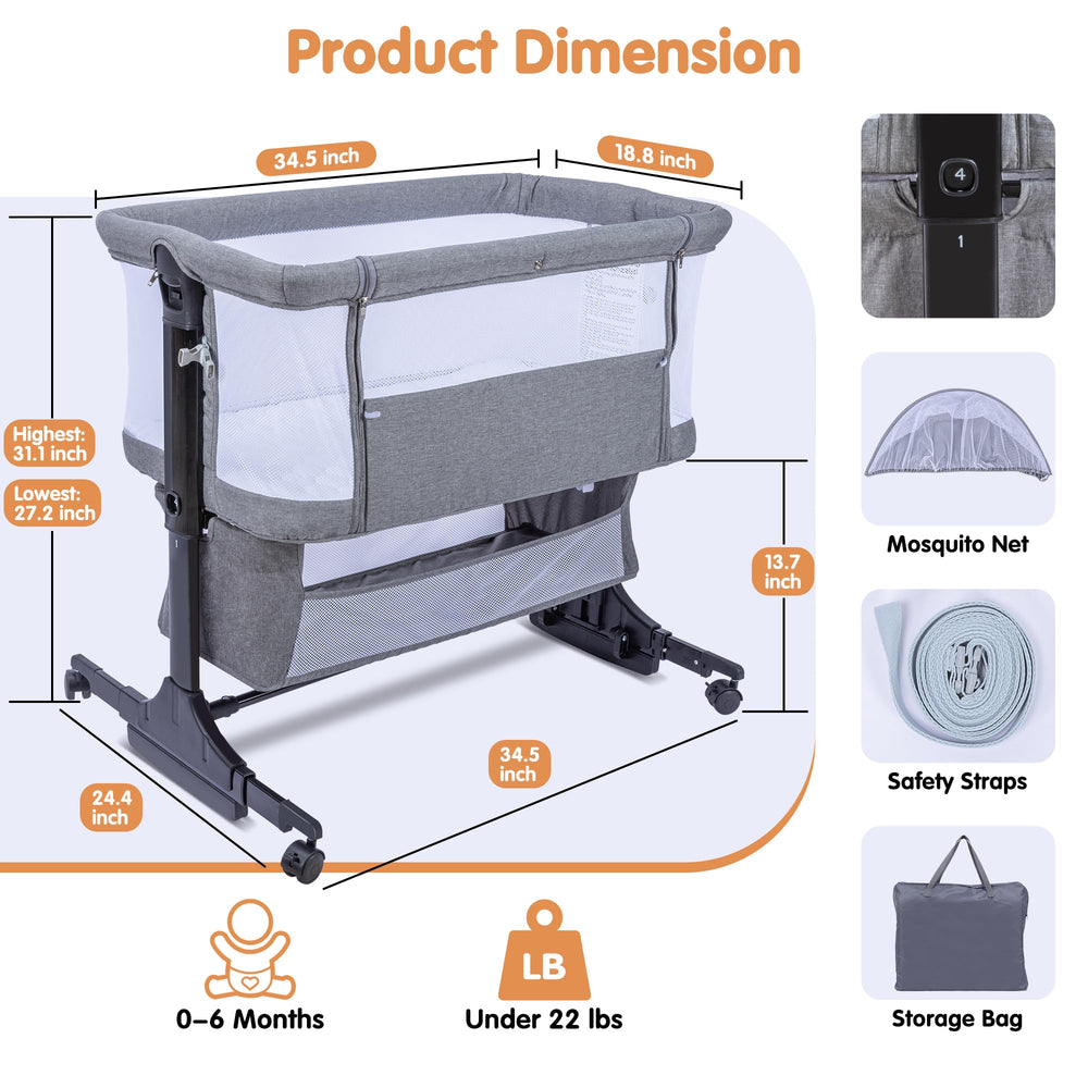 CAPAKIDDO storage basket keeps diapers and essentials within reach.