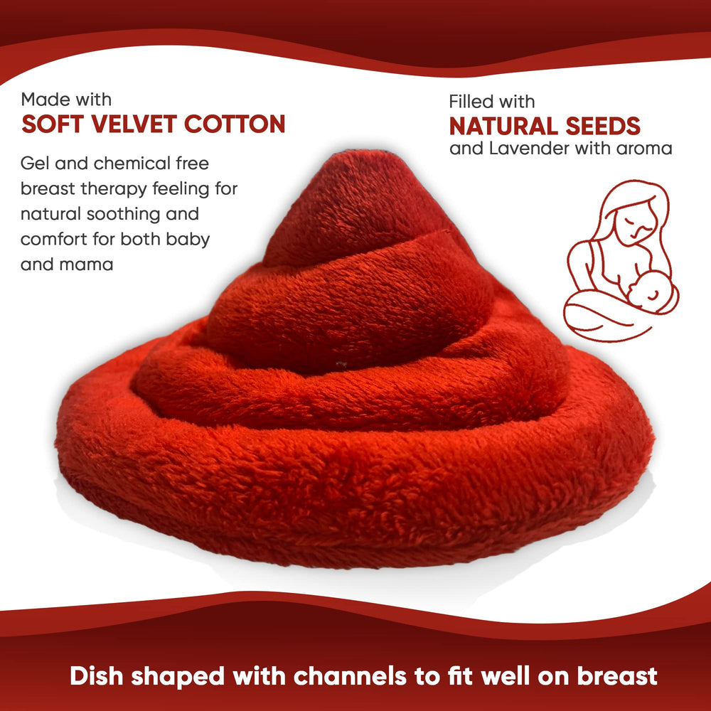 Capibaras flax-lavender pads microwave usage shot illustrates quick warm therapy.