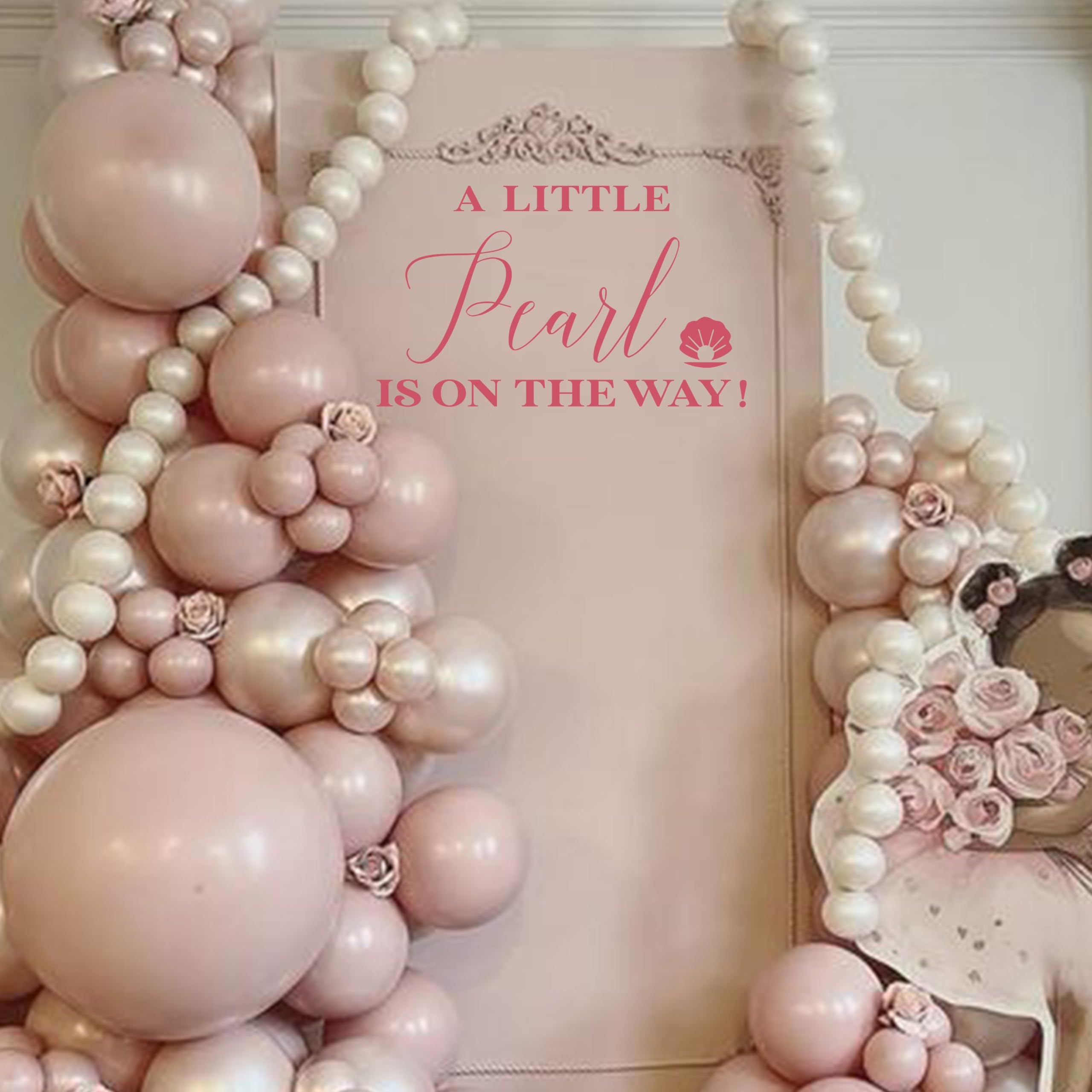 Capiont A Little Pearl pearl shell accent enhances wall decor
