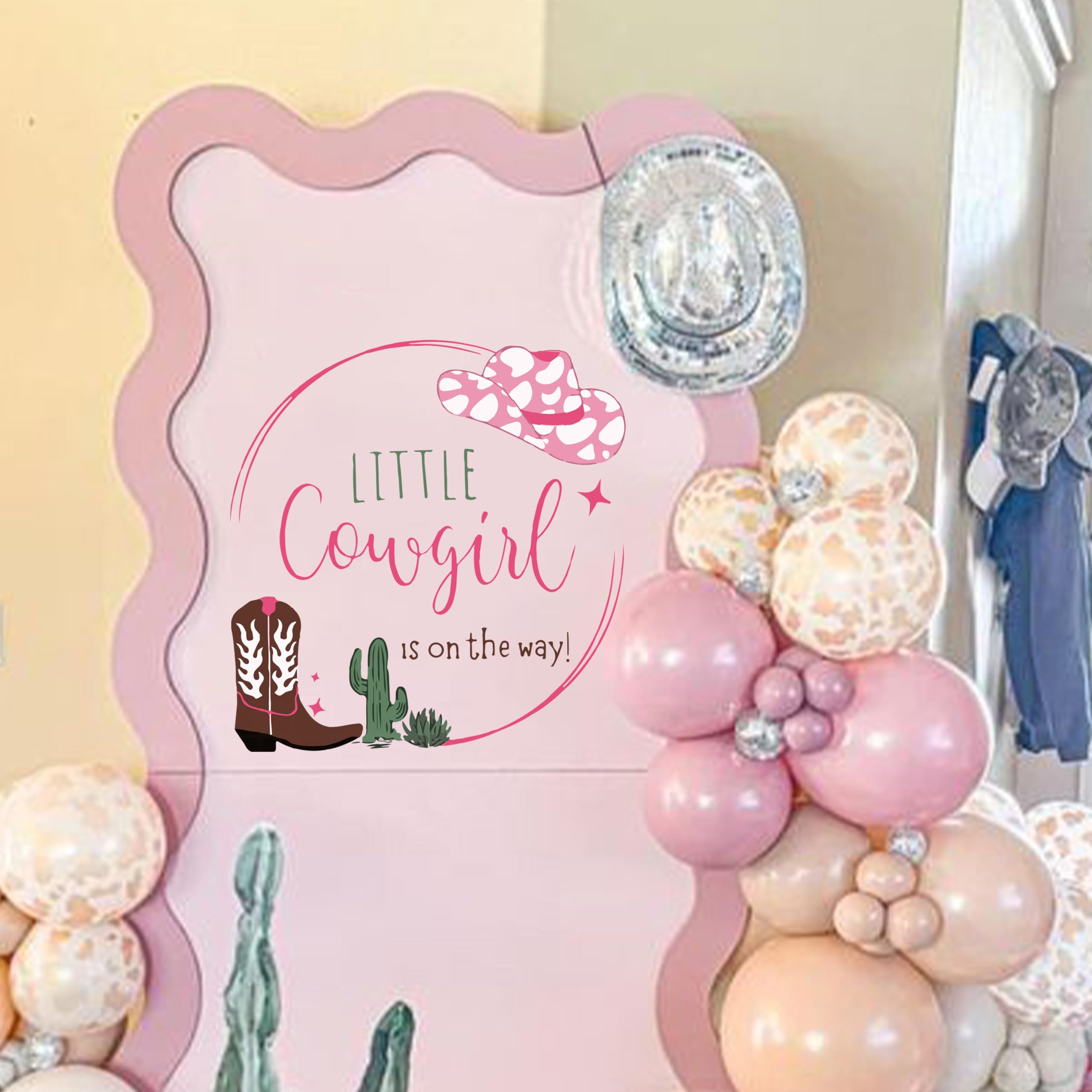 Capiont cowboy boots cactus decal offers easy removable decor for temporary celebrations