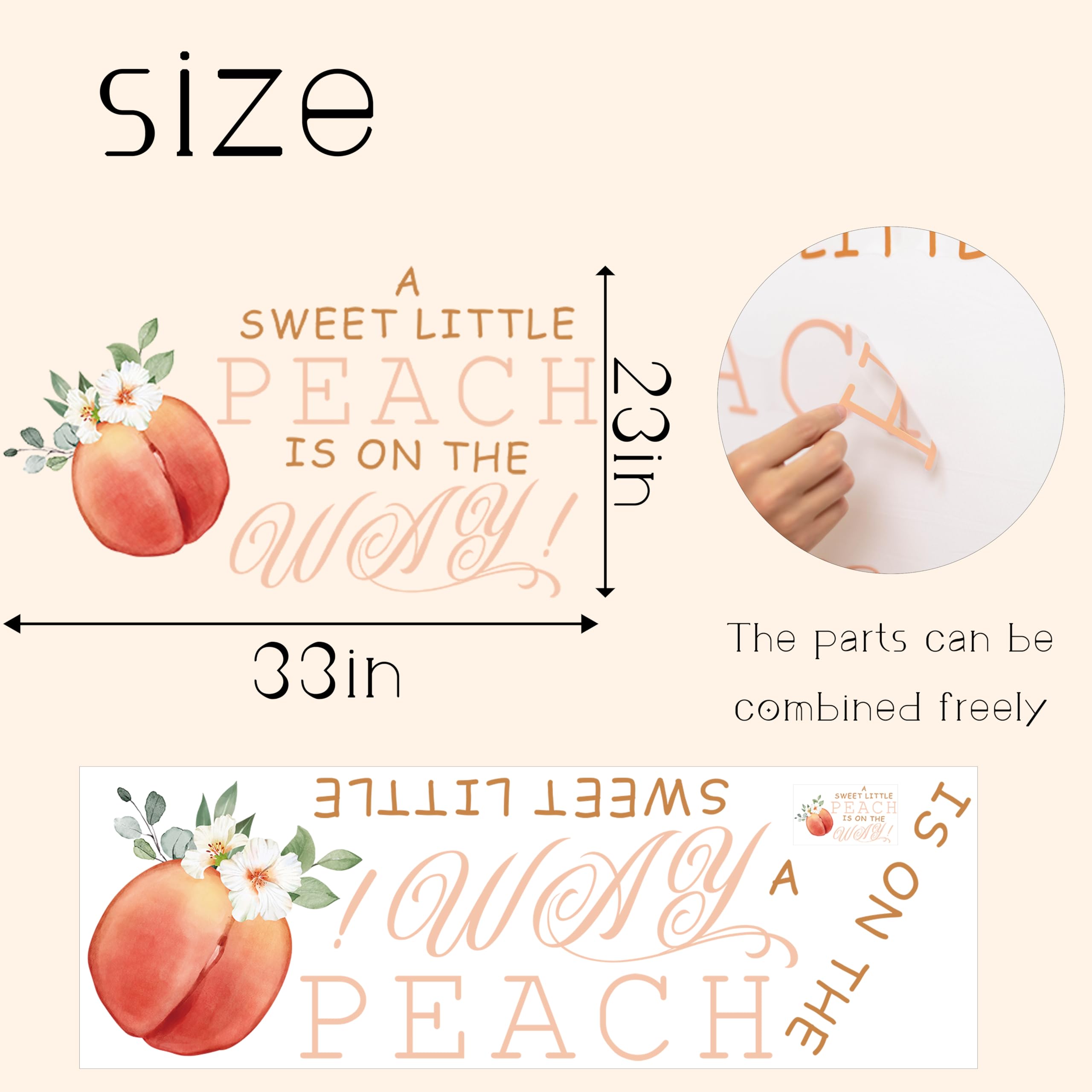 Capiont gender reveal decal wall-arch adds charm to photo-worthy moments