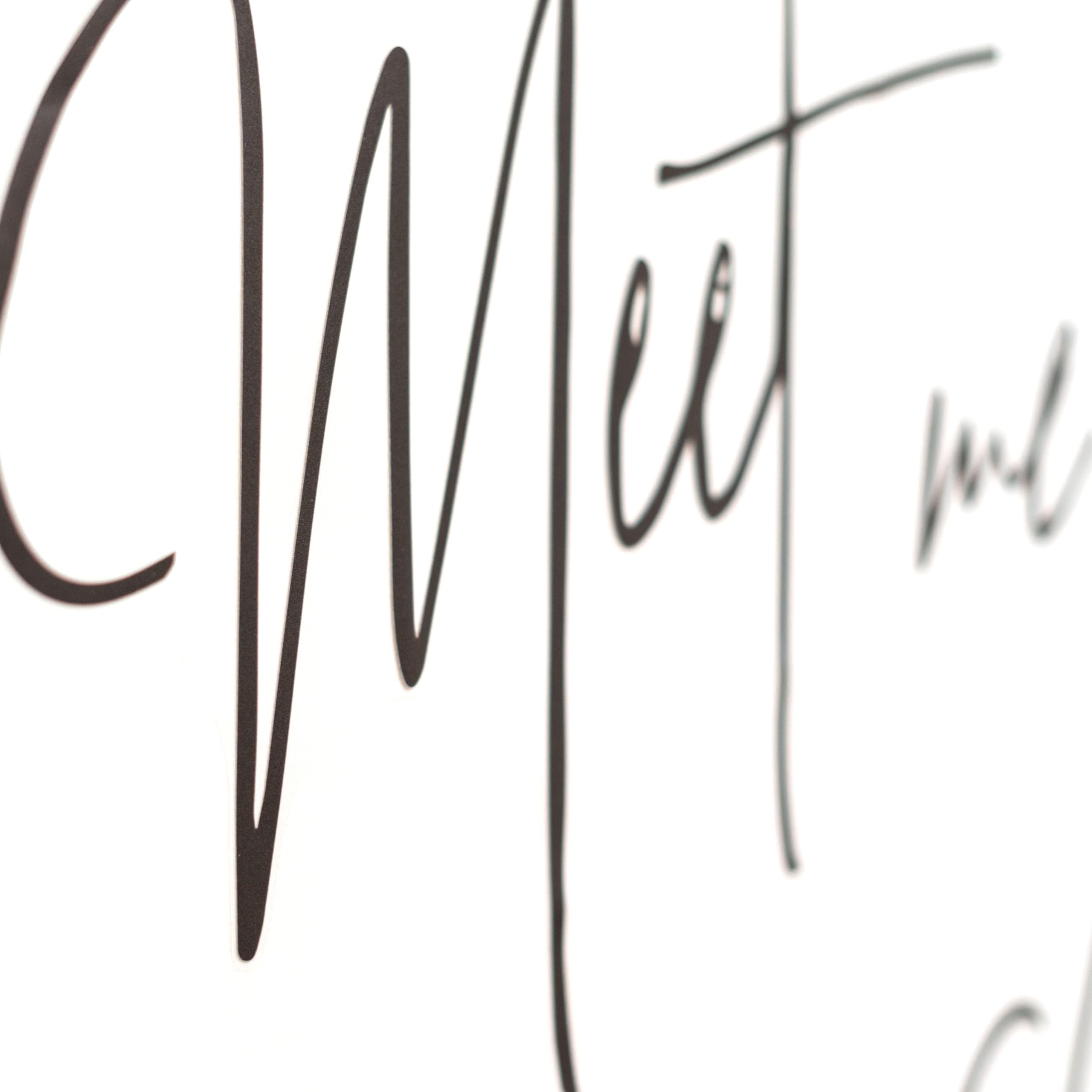 Capiont Meet Me at The After decal signs simplify decorating and cleanup