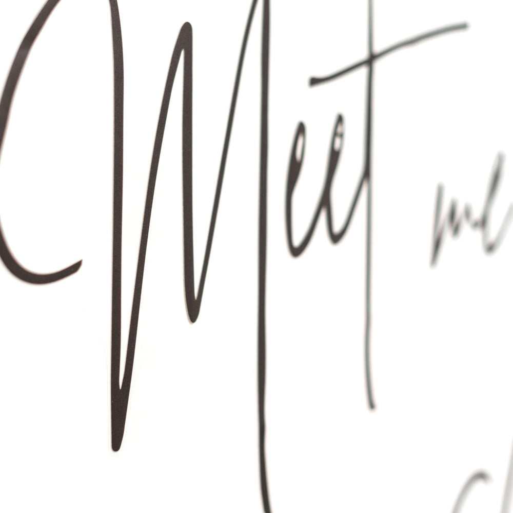 Capiont Meet Me at The After decal signs simplify decorating and cleanup