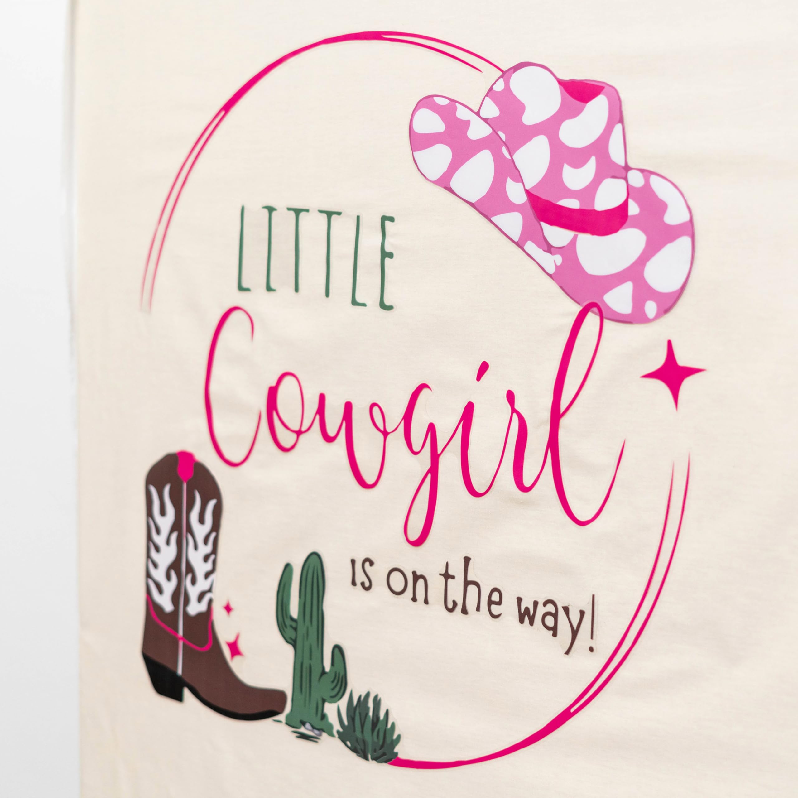 Capiont western theme decal with boots and cactus enhances nursery decor