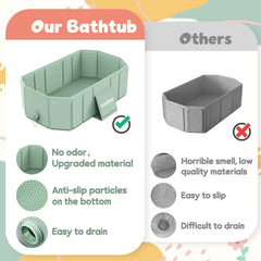 Captainbear tub upgraded-materials durable, odor-free, heat resistant for long use.