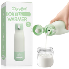 CapyBud bottle warmer in travel-compact design for on-the-go feeds.