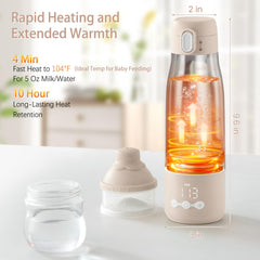 CapyBud travel warmer demonstrates quick heat for busy parents on the move.