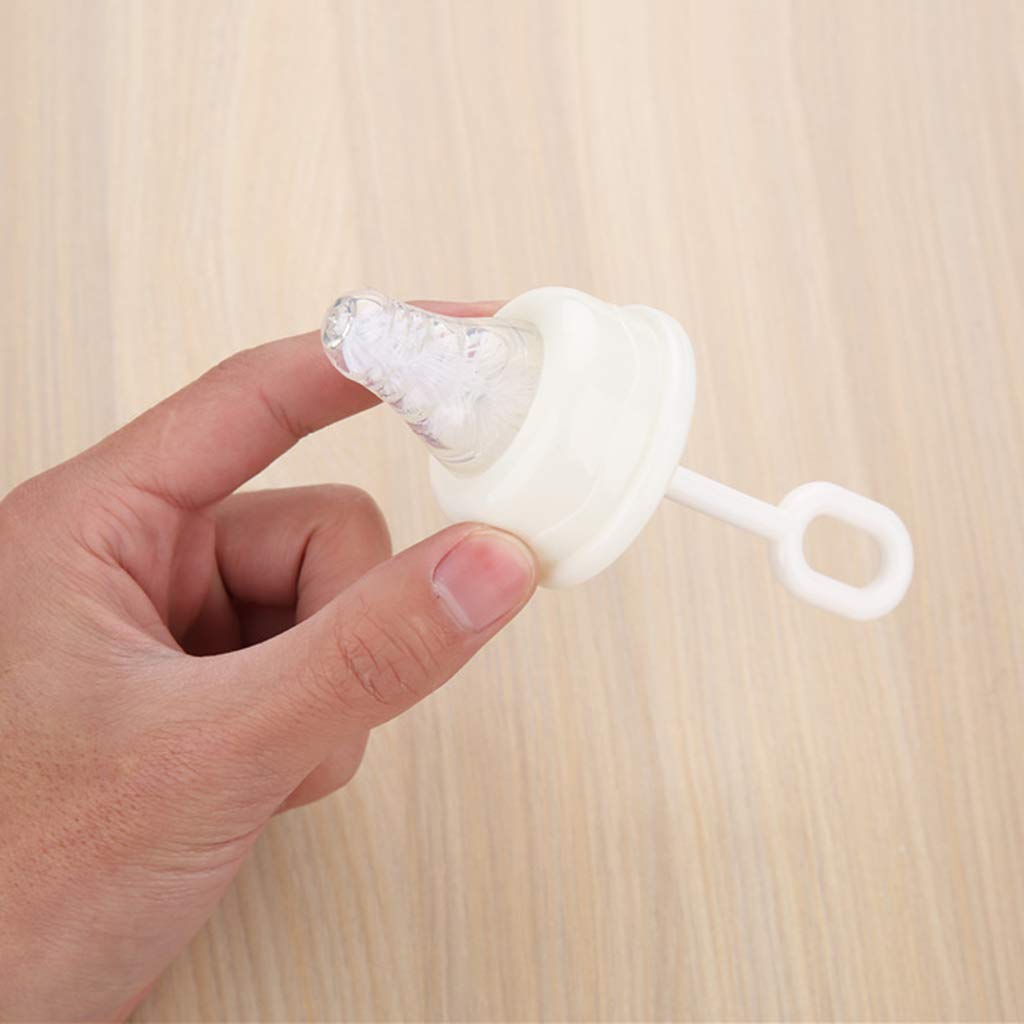Caralin nipple brush compact size fits standard nipples comfortably.