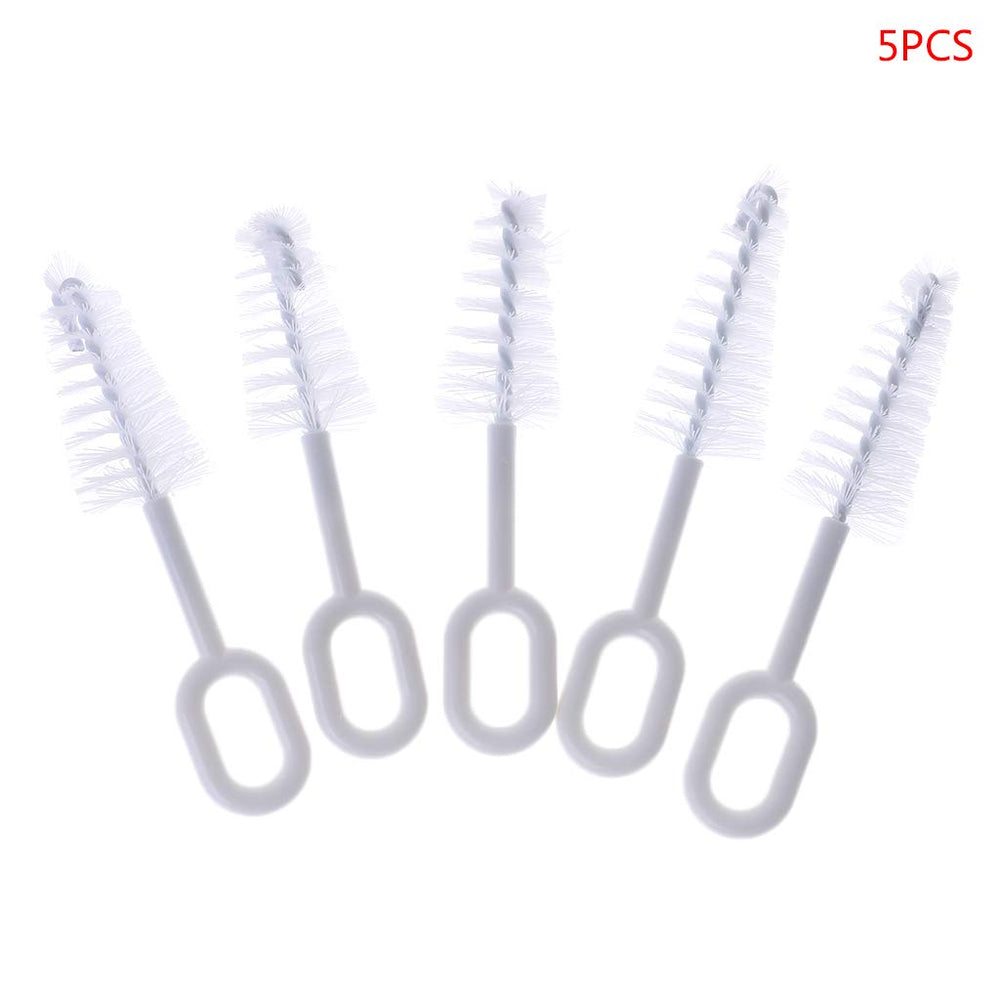Caralin nipple brush with long handle for easy reach and control.