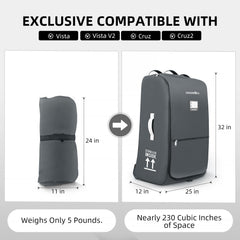 Carambola stroller bag for UPPAbaby Cruz keeps gear organized and gate-ready.