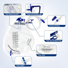 CARBOU 48-inch drain tube offers extended reach for mobility.