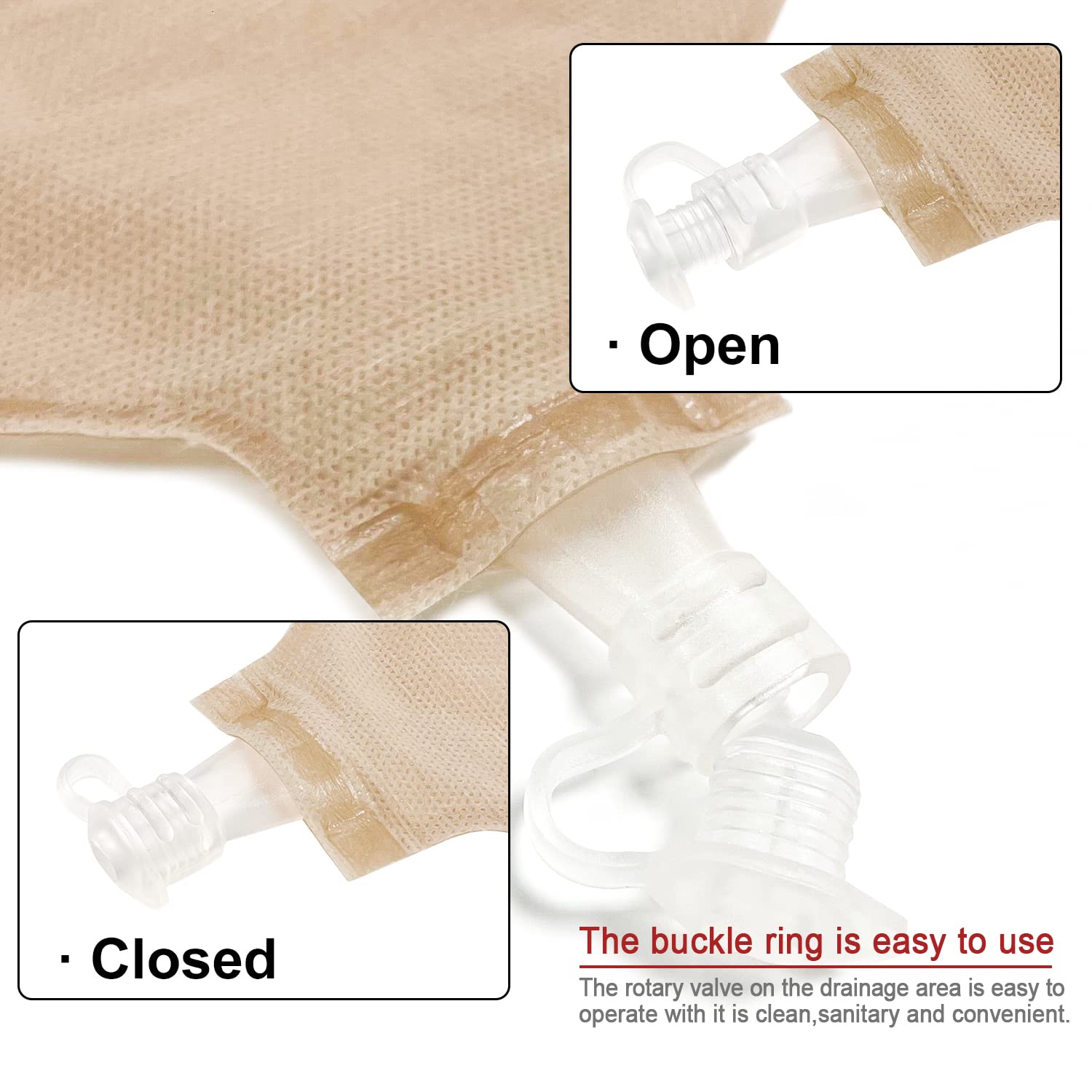 CARBOU hydrocolloid skin barrier with extended edge adhesion.