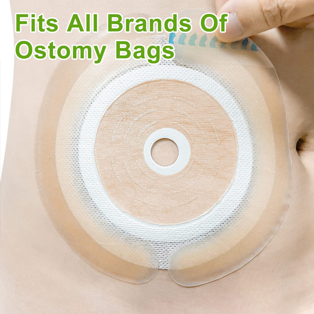 CARBOU ostomy barrier strips anti-leak design helps secure the bag during movement.