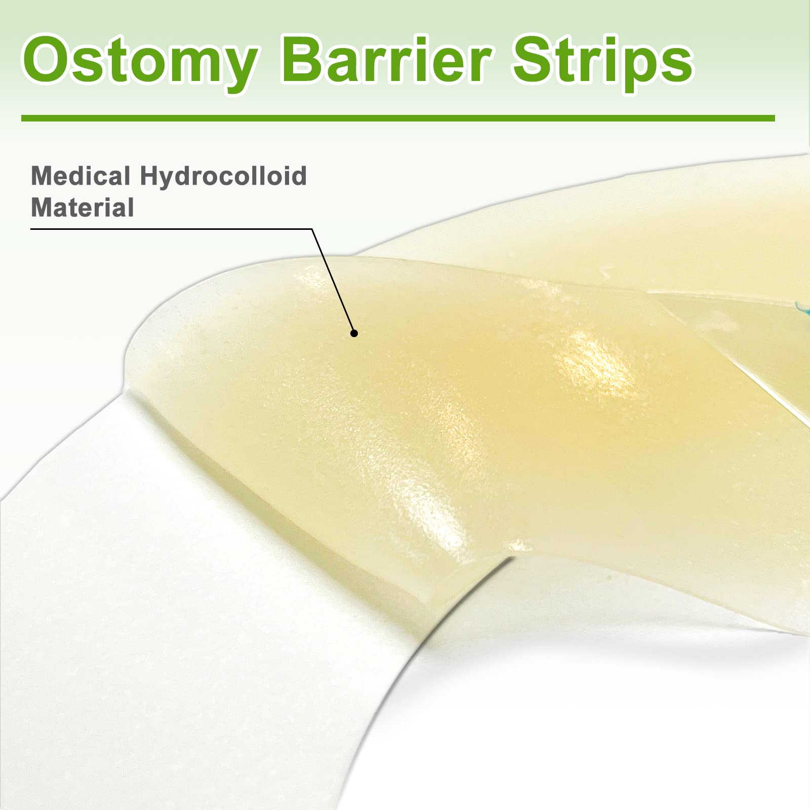 CARBOU ostomy barrier strips flat surface application creates a smooth seal.