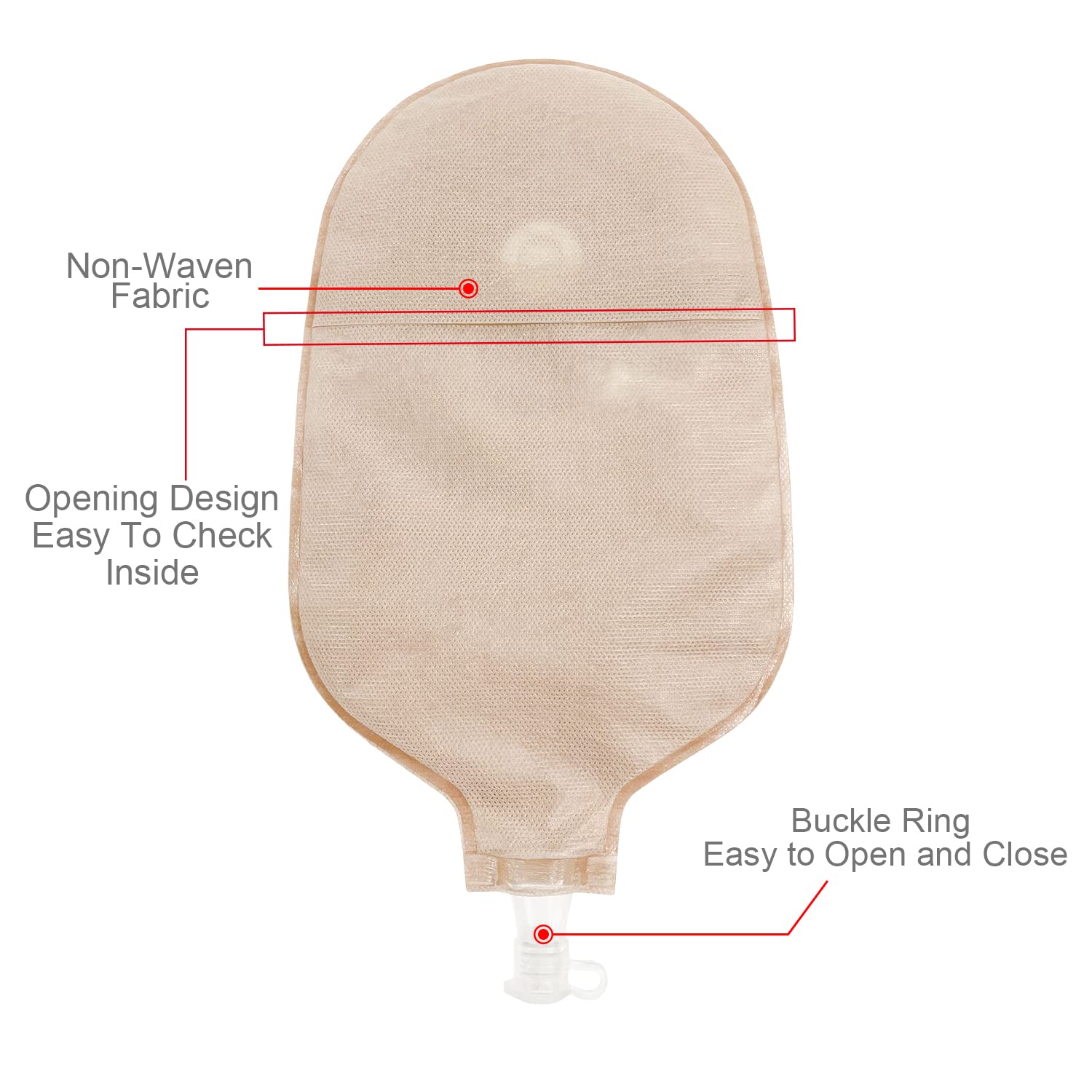 CARBOU soft non-woven fabric provides gentle skin contact.