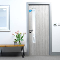 Cardea Solutions Happy Hands blue adhesive pad close-up demonstrates secure mounting.