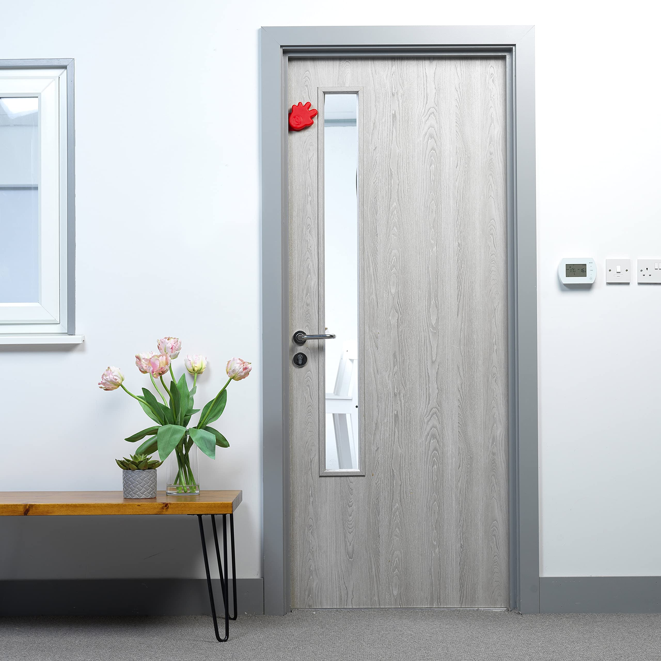 Cardea Solutions Happy Hands with adhesive pad enables easy installation.
