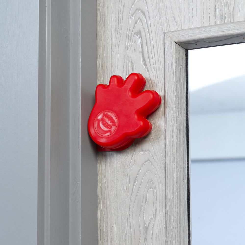 Cardea Solutions Happy Hands red color detail adds visibility for safety.