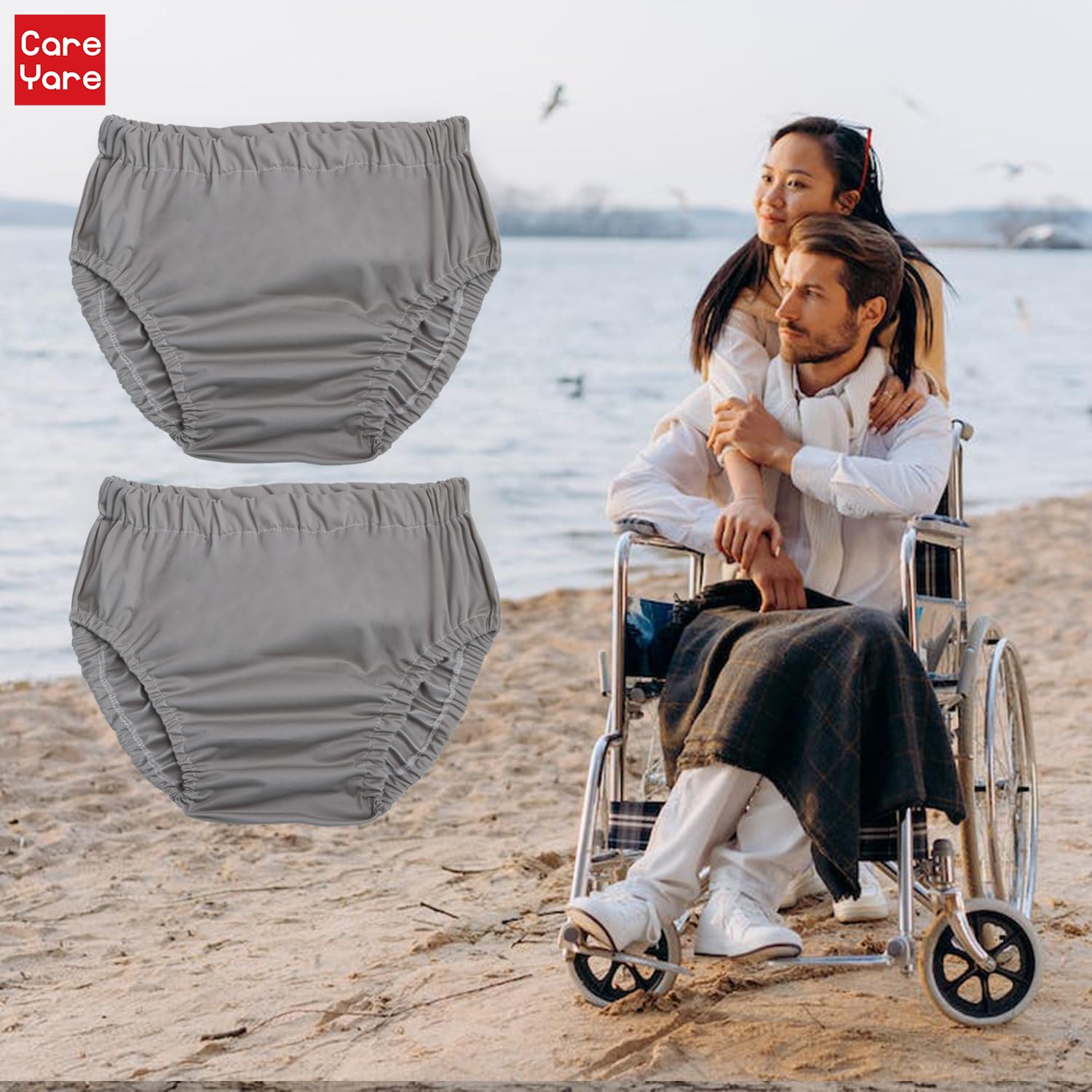 Care Yare eco friendly incontinence underwear reduces waste.