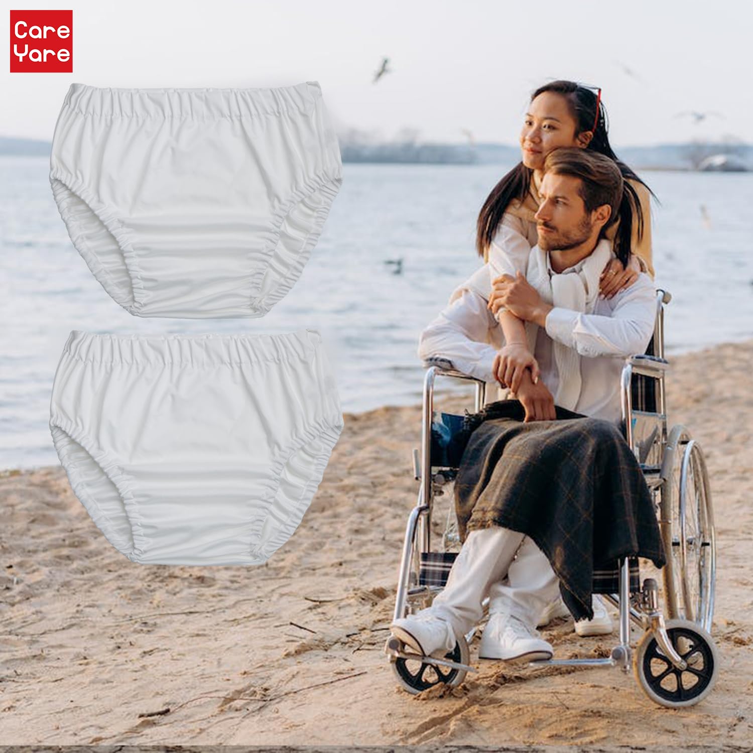 Care Yare durable plastic underwear image highlighting reusable, eco-friendly solution