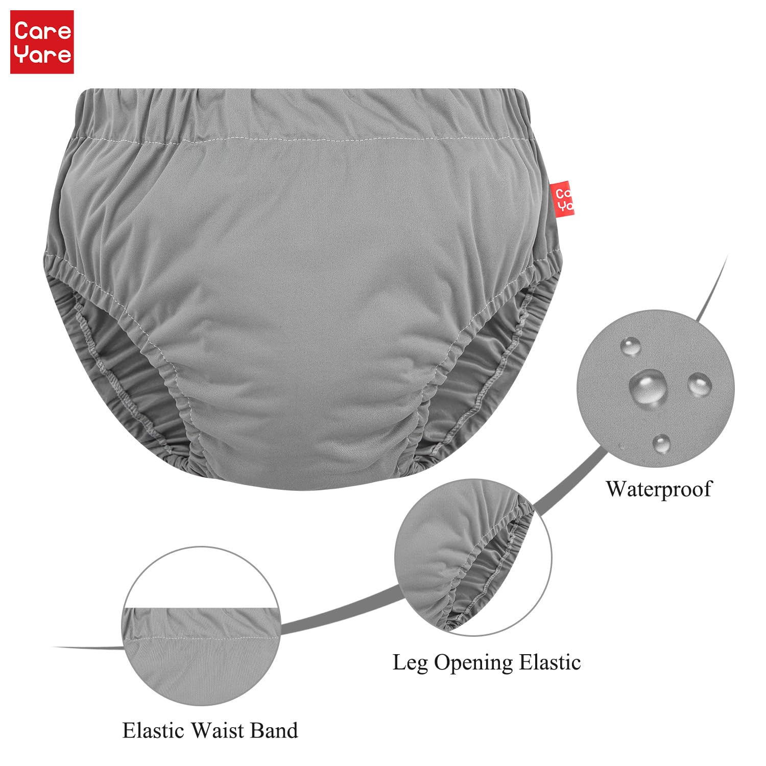 Care Yare rubber pants for adults reduce worry with reliable protection.
