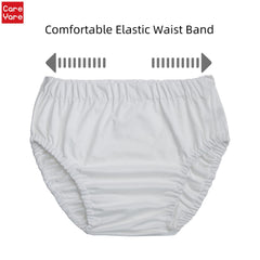 Care Yare women's washable underwear worn for discreet protection during daily activities