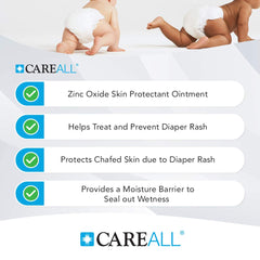 CareAll Zinc Oxide 20% skin protectant jar shown in a 3-pack front for value and protection.