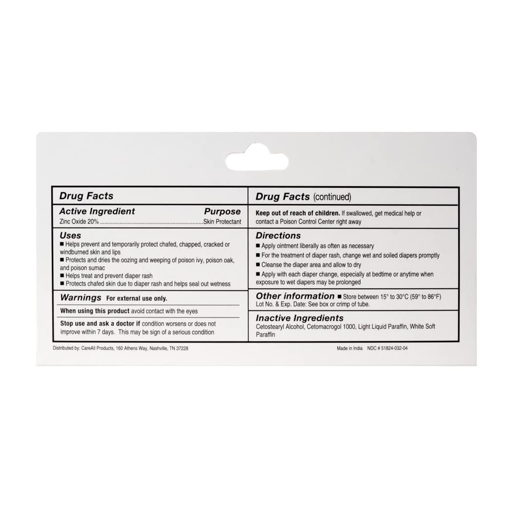 CareAll diaper area use demonstrates barrier to wetness and chafing.