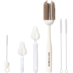 CAREBABYMORE bottle brush silicone 11.4-inch reaches bottle mouths for thorough cleaning.