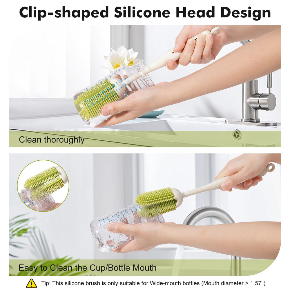 CAREBABYMORE hidden nylon straw brush cleans bottle straws with precision.