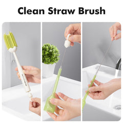 CAREBABYMORE interchangeable brush head adds versatility and longevity.