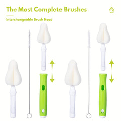 Carebabymore interchangeable heads extend brushing versatility