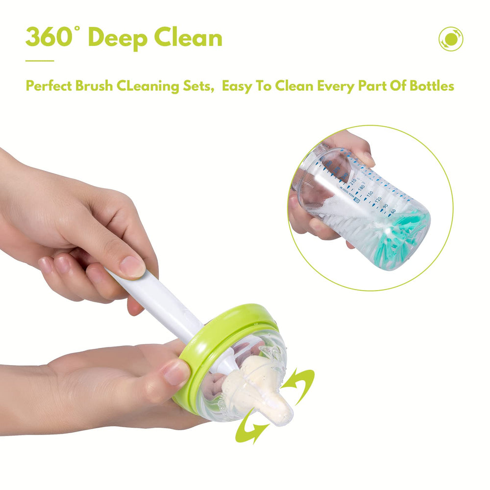 CAREBABYMORE 6.7-inch straw brushes for bottle and sippy straw cleaning