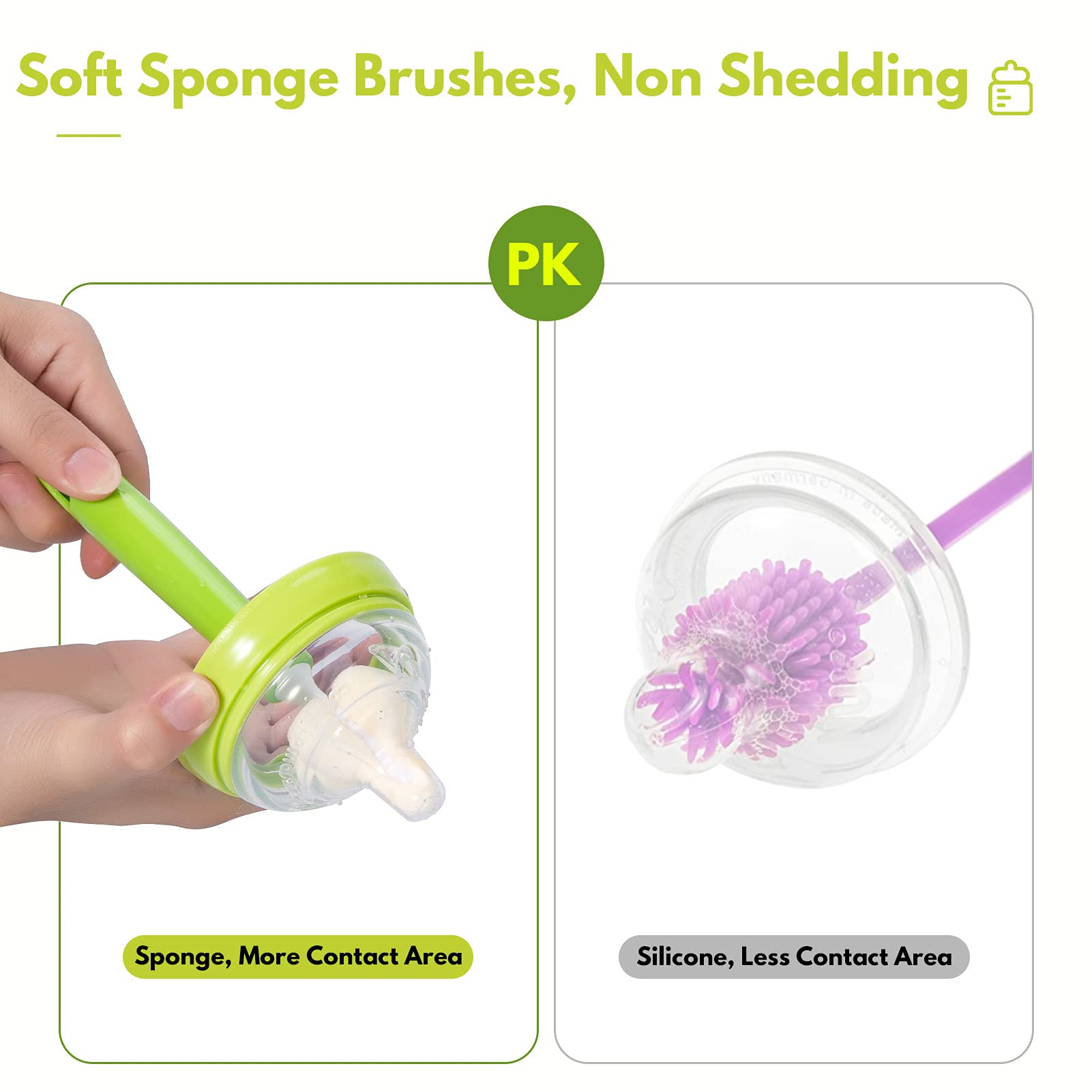 Carebabymore wide-neck cleaning reach for tall bottles