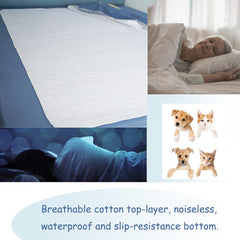 Careboree bed pad 36x72 provides large coverage for king beds