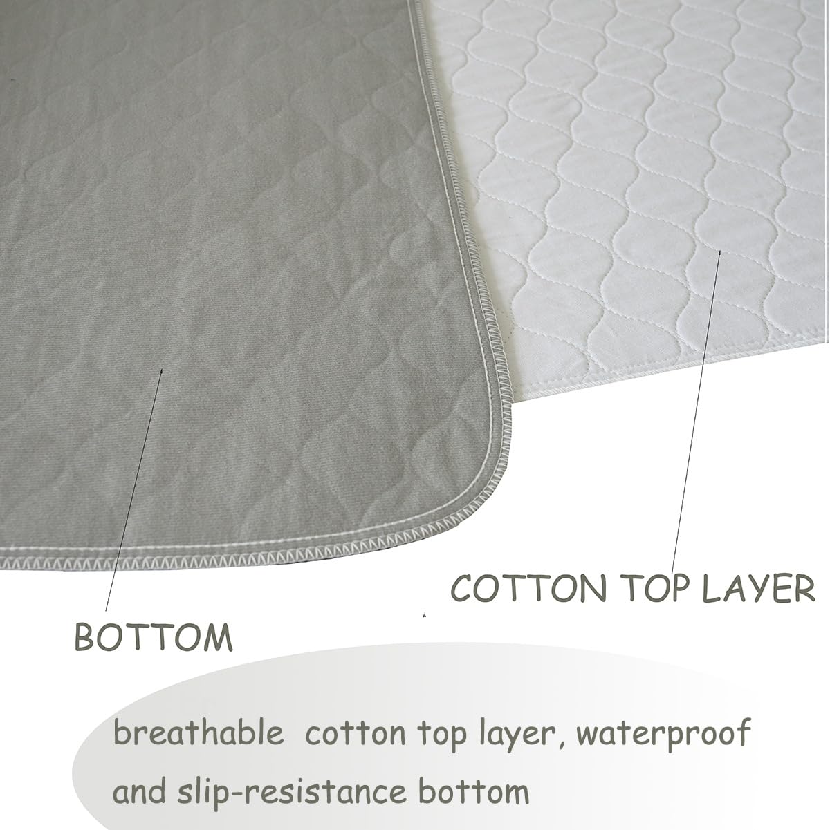 Careboree bed pad machine washable and dryer friendly for easy care