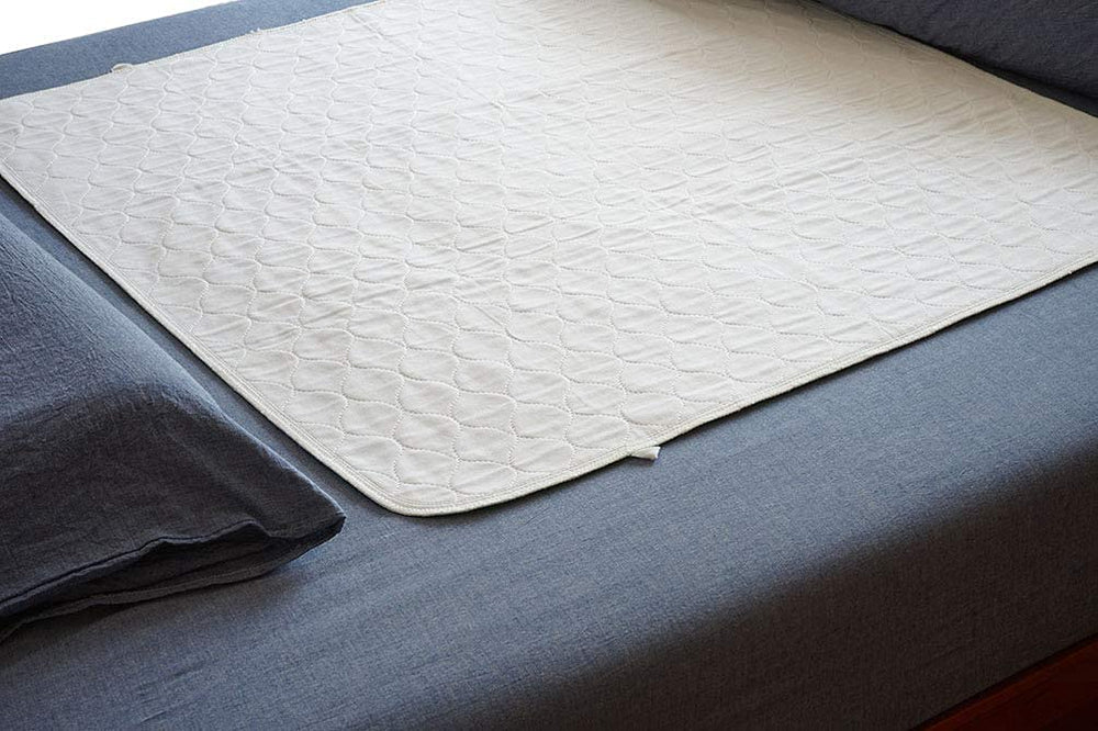 Careboree cotton top quilted underpad, 34x36, two-pack, ideal for dry bedding.