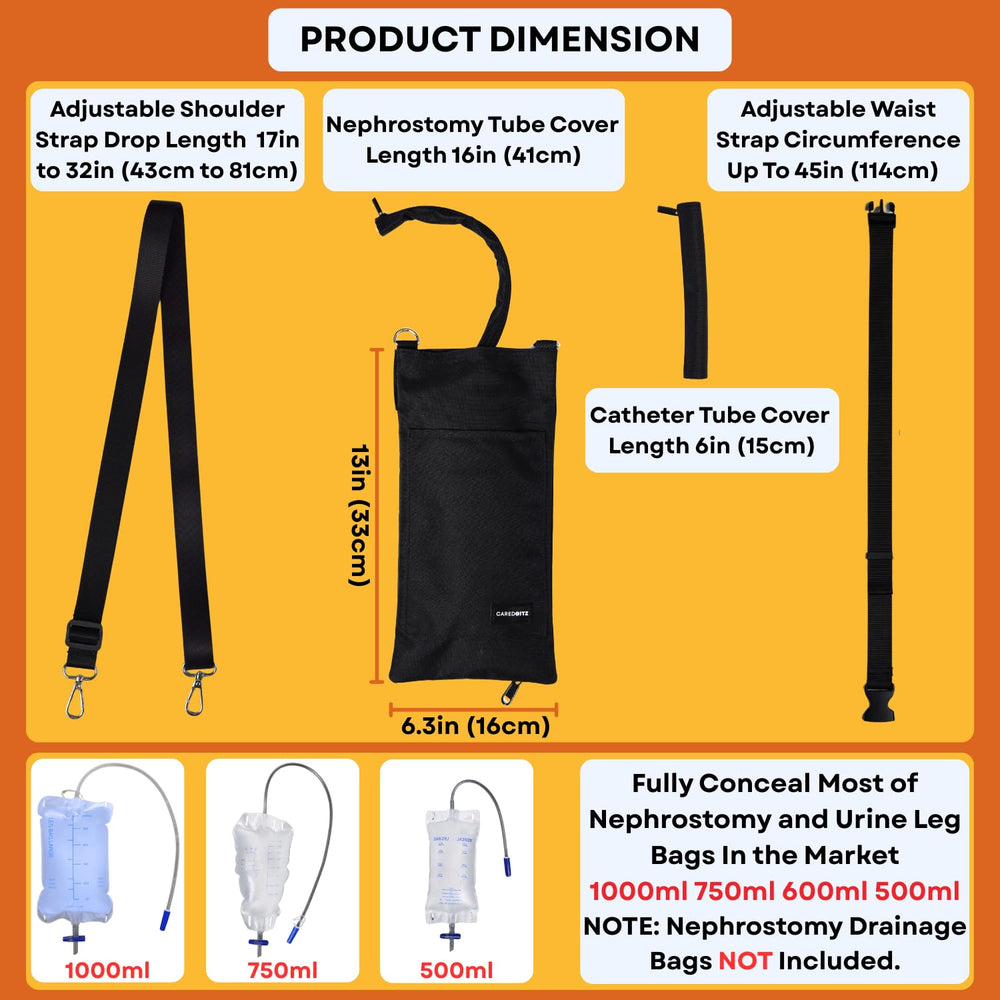 Caredgitz bottom zipper enables easy, mess-free drainage.