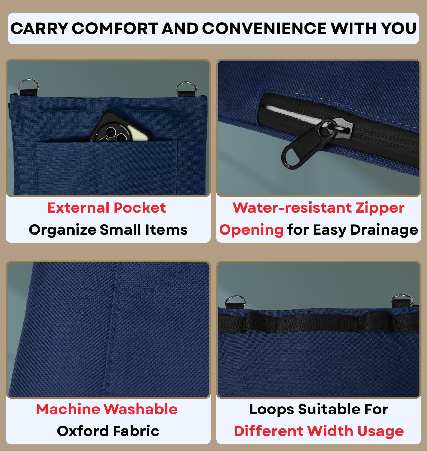 Caredgitz large-capacity up to 4000 ml fits most urine bags.