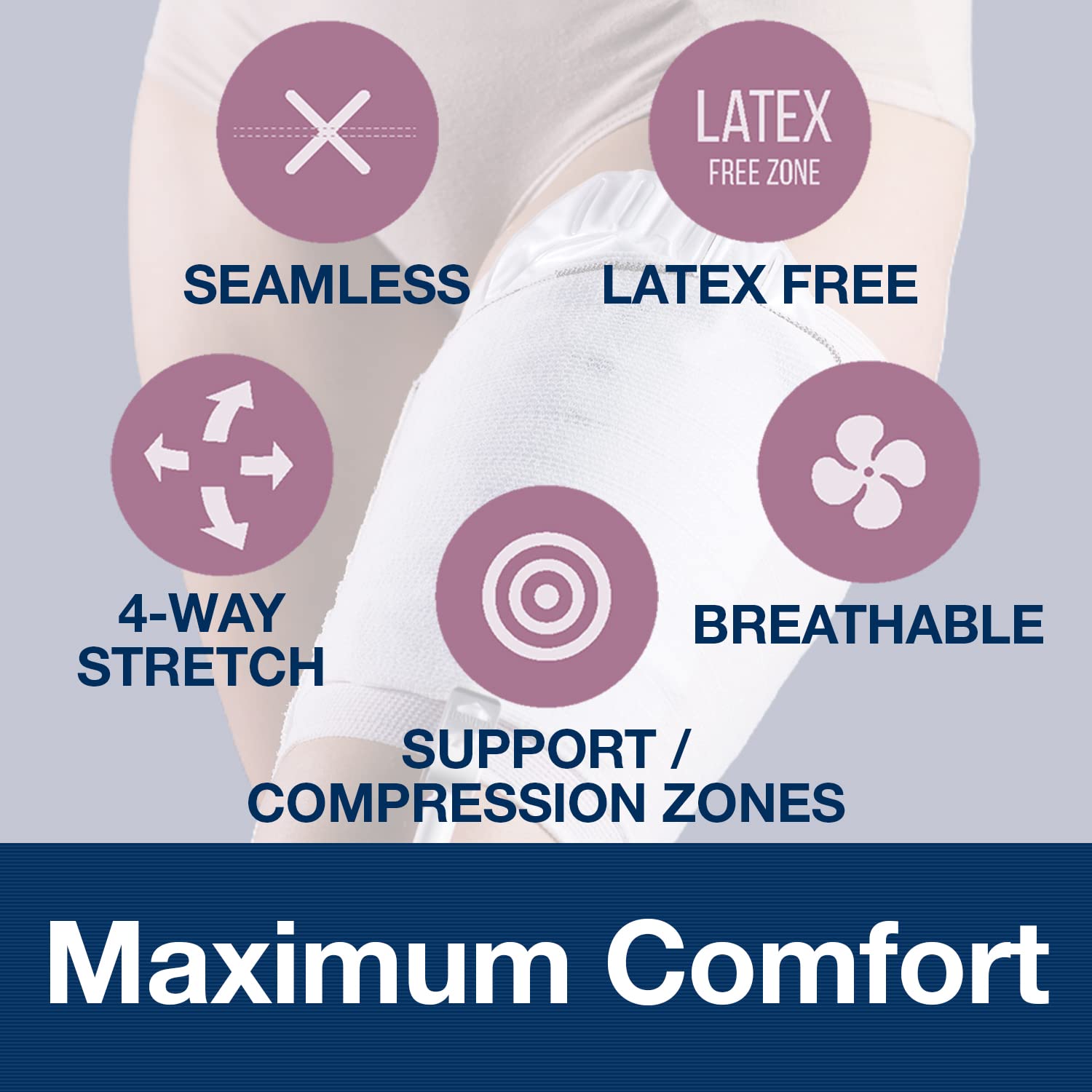 CAREFIX CarePocket leg bag holder inner pocket keeps bag secure during activity