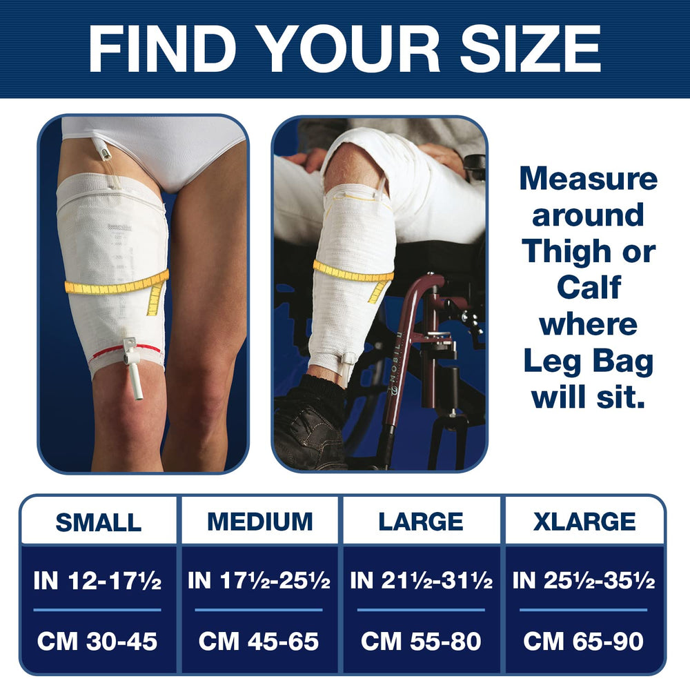 CAREFIX CarePocket leg bag holder stretchy fabric adapts to leg movements