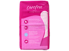 Carefree acti-fresh adhesive strip detail demonstrates secure stay-in-place fit