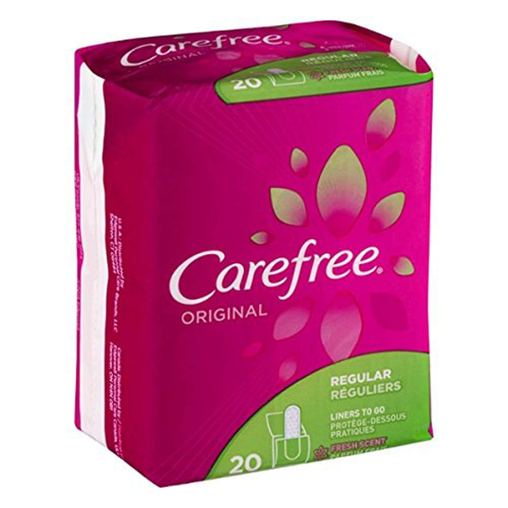 Carefree Original pantiliner to go with fresh scent for daily freshness and on-the-go protection.