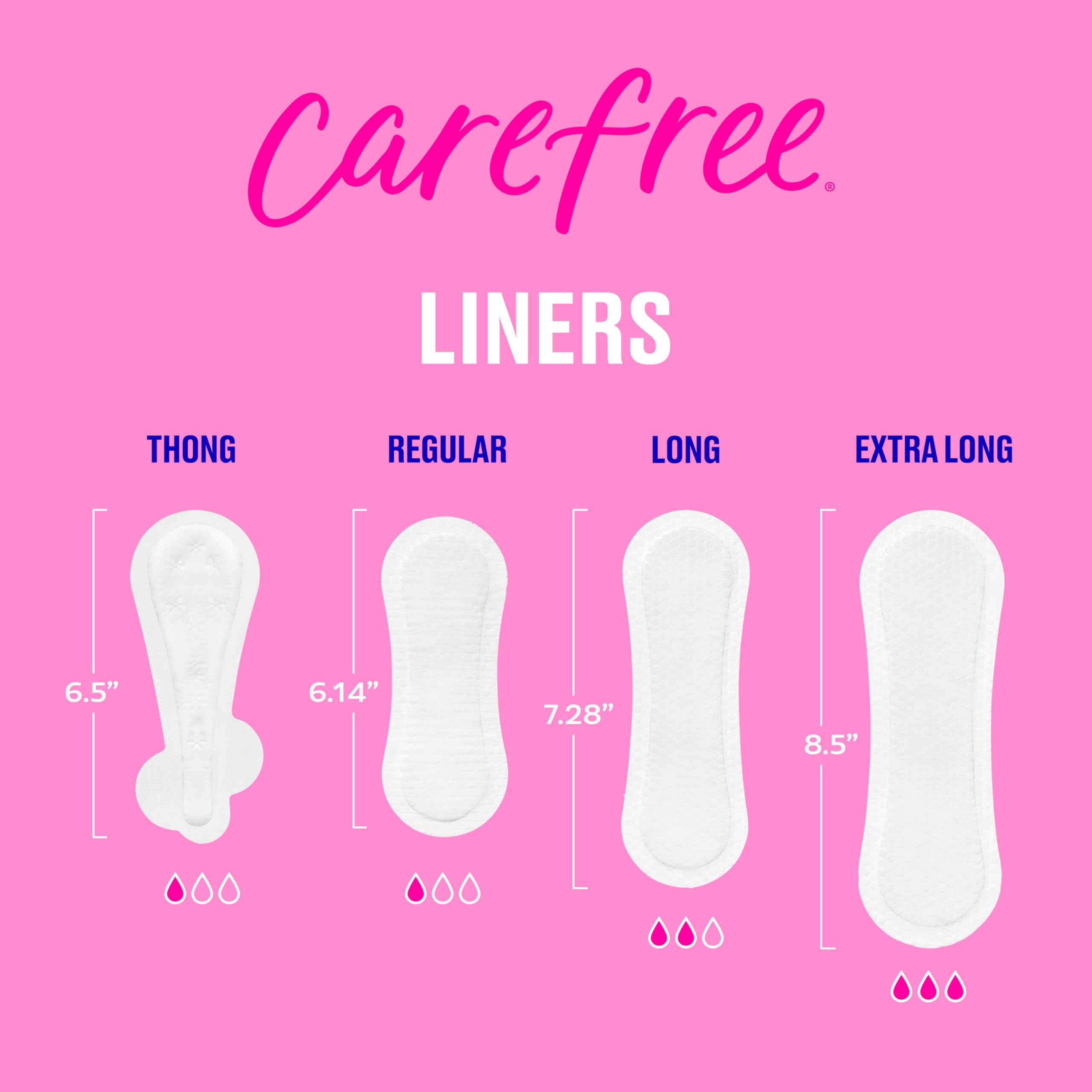 Carefree thong liner delivers daily freshness and confidence.