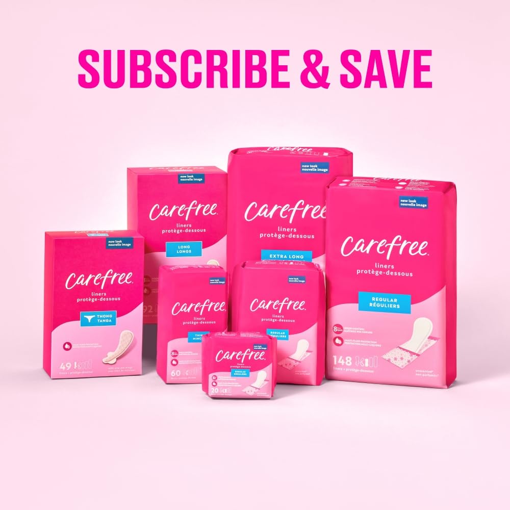 Carefree 49-count liner is soft, discreet, and easy to wear.