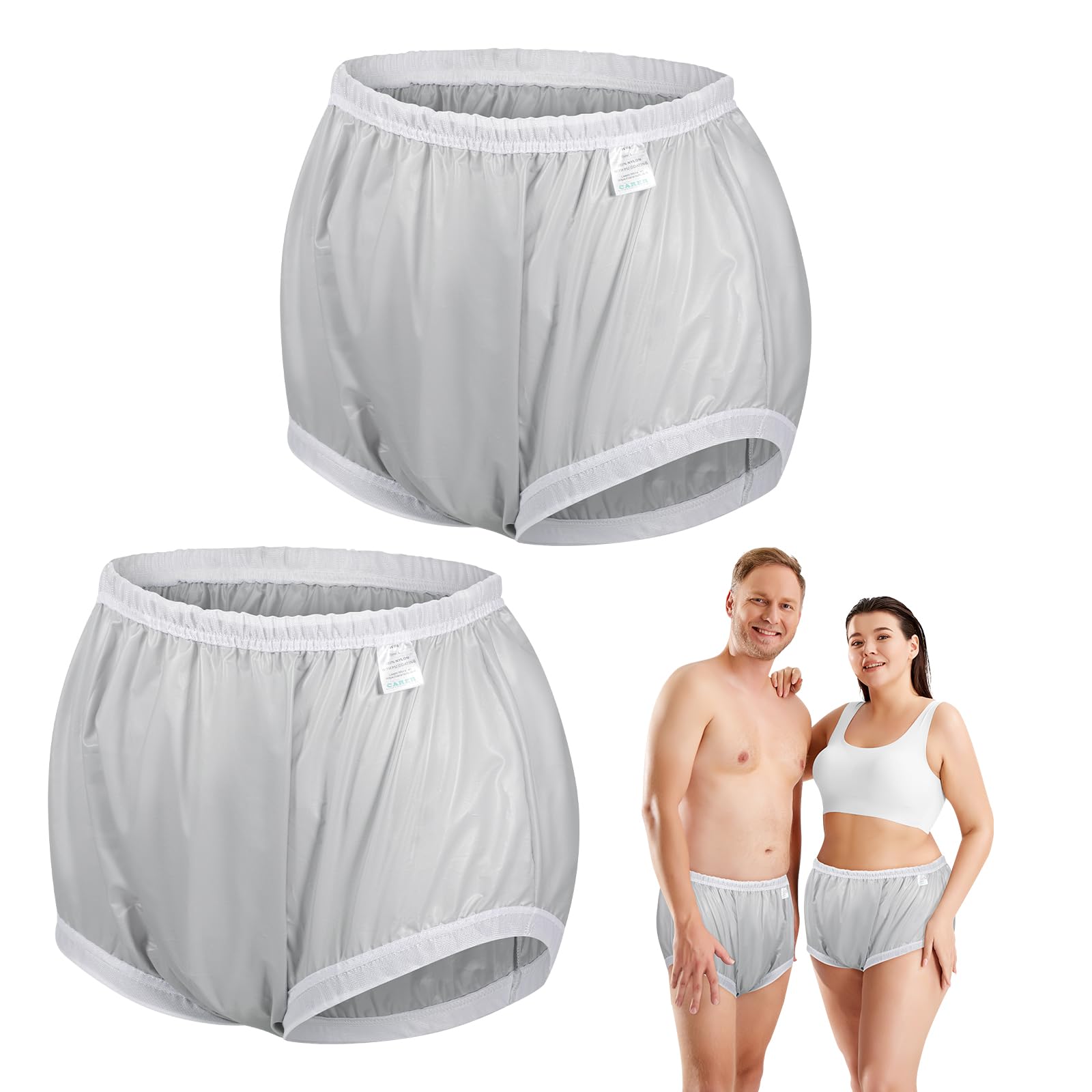 CARER adult diaper cover waterproof pant for leak protection over diapers
