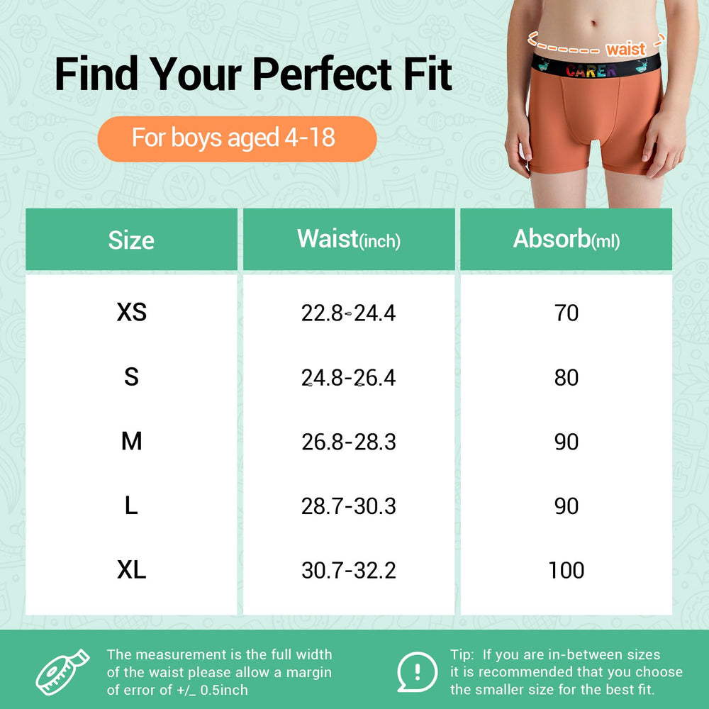 CARER breathable cotton kids underwear keeps skin cool and comfortable.